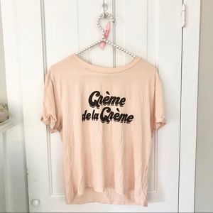 baby pink creme de le creme shirt